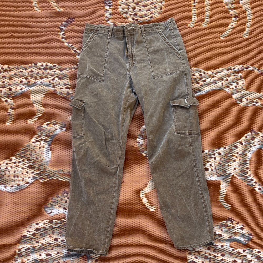 Dickies Men's Olive Green Cargo Pants with Utility Pockets